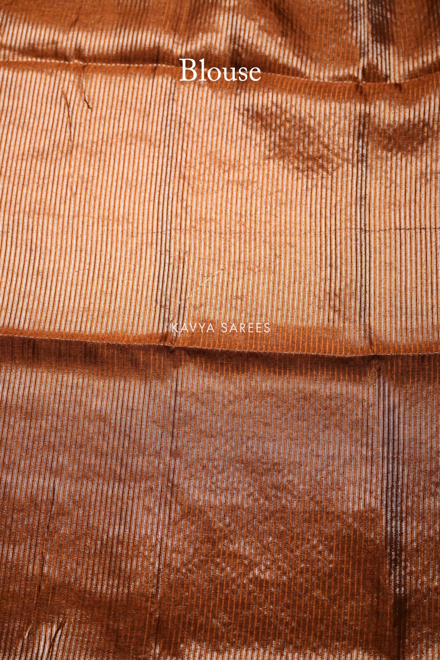Mustard Brown Tussar Silk Saree with Traditional Handcrafted Border