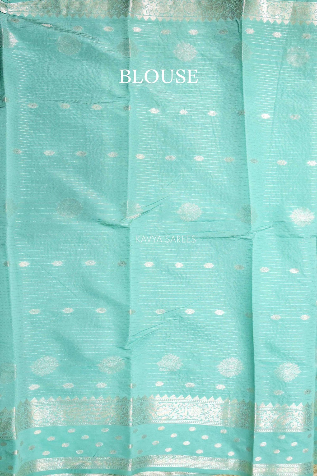 Bottle Green Semi Raw Silk Saree with Silver Floral Zari Motifs & Elegant Zari Border