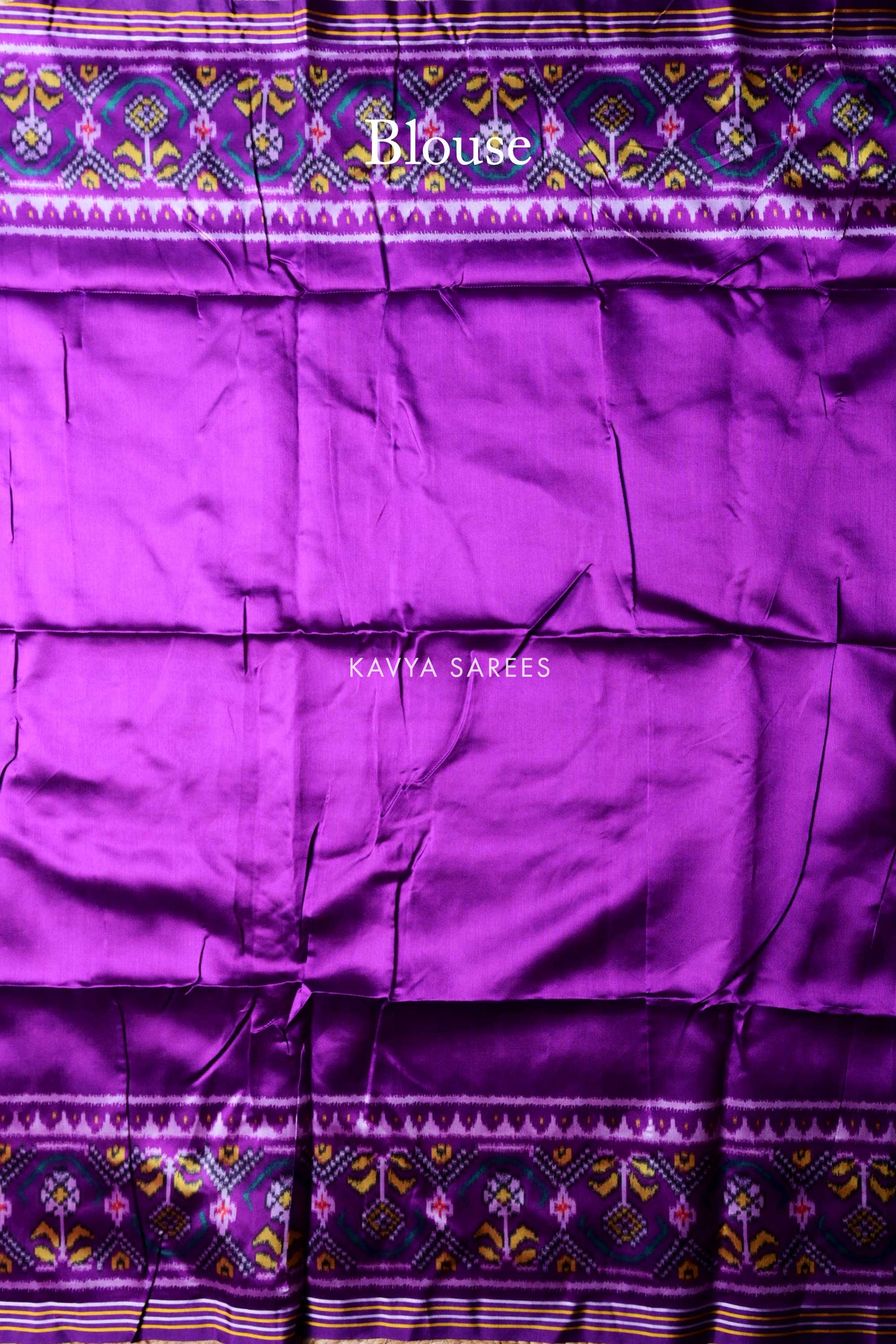 Purple Traditional Patola Silk Saree with Heritage Weave Pattern