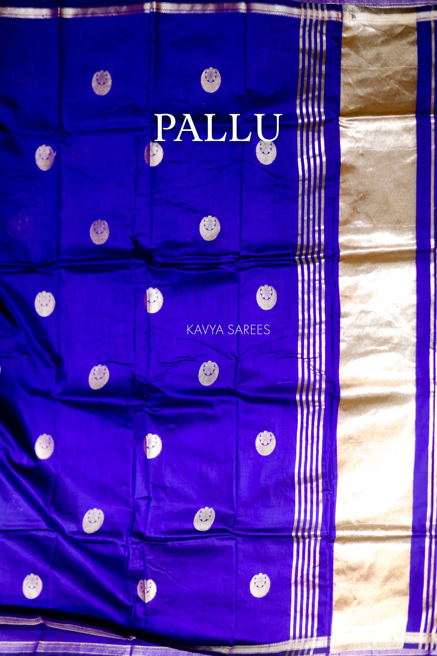 Rich violet Chanderi saree with elegant silver zari motifs and refined woven border