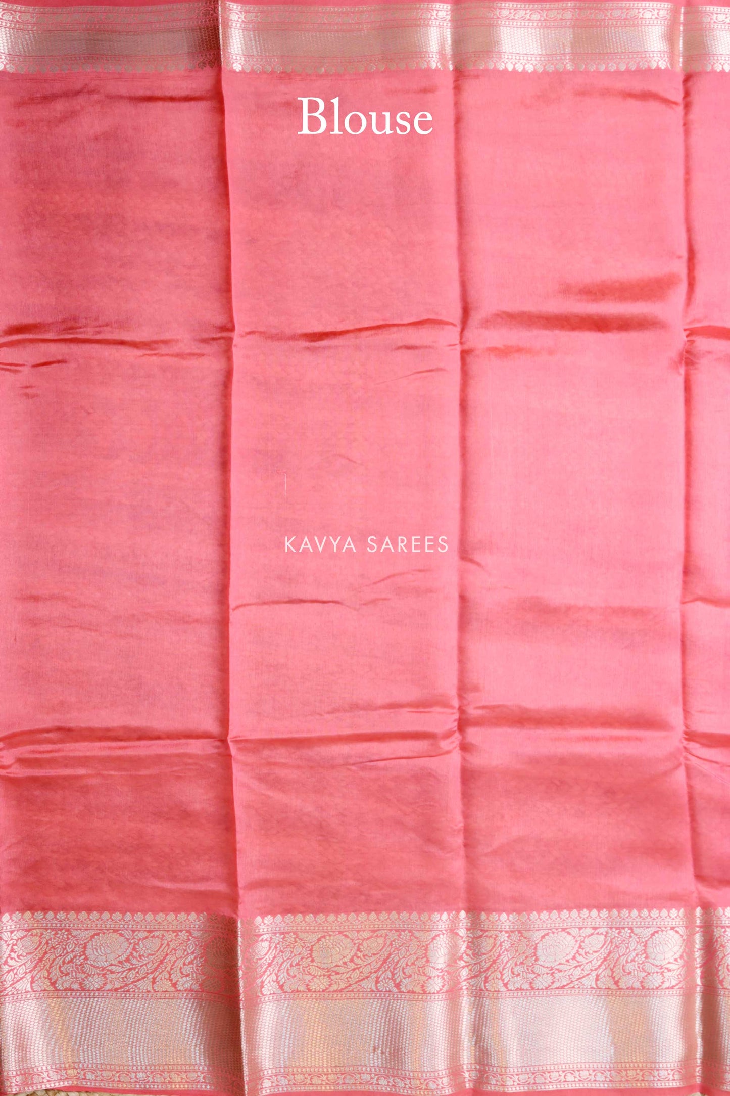 Navy Blue & Baby Pink Mango Silk Saree