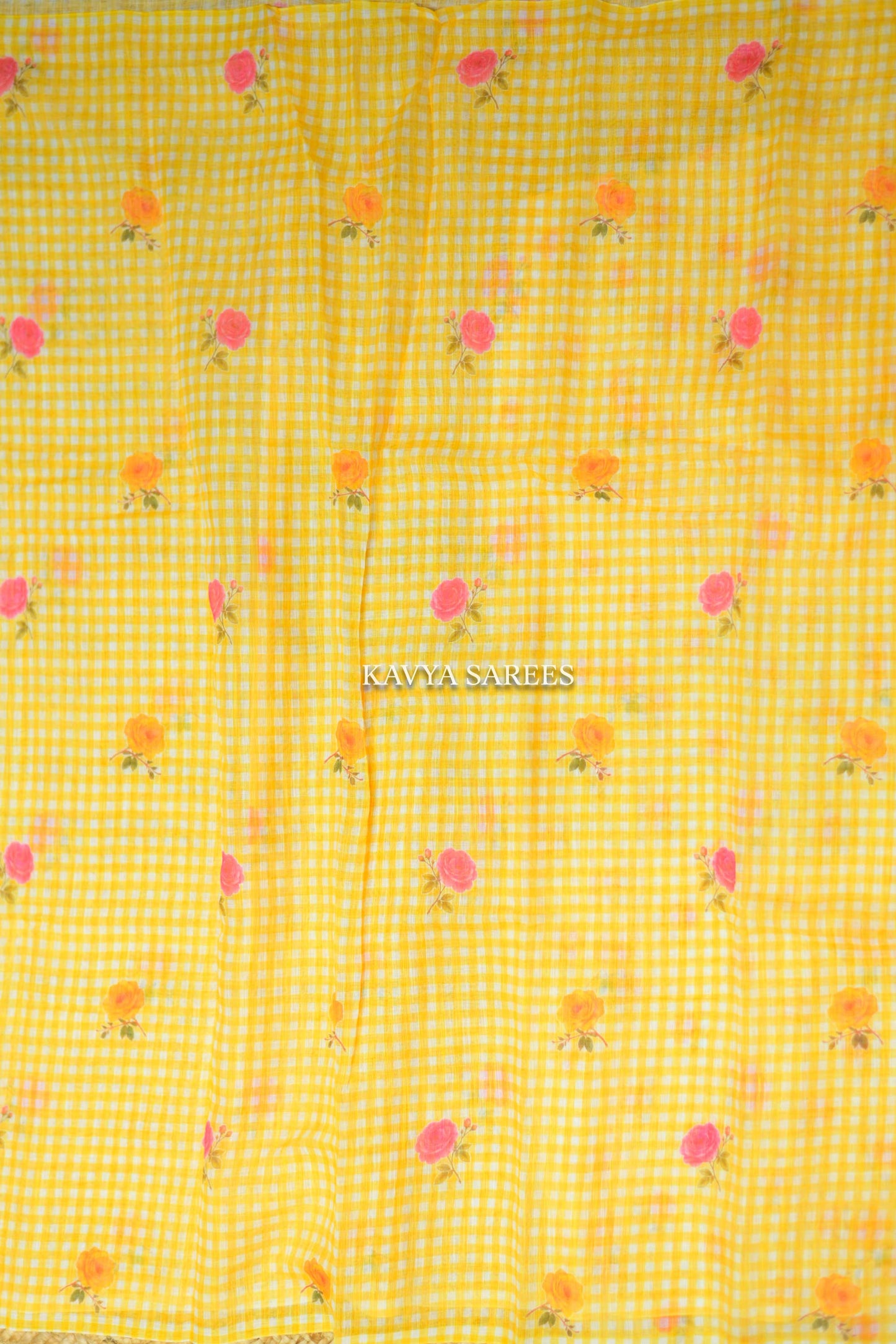 Sunflower Bloom Cotton Saree
