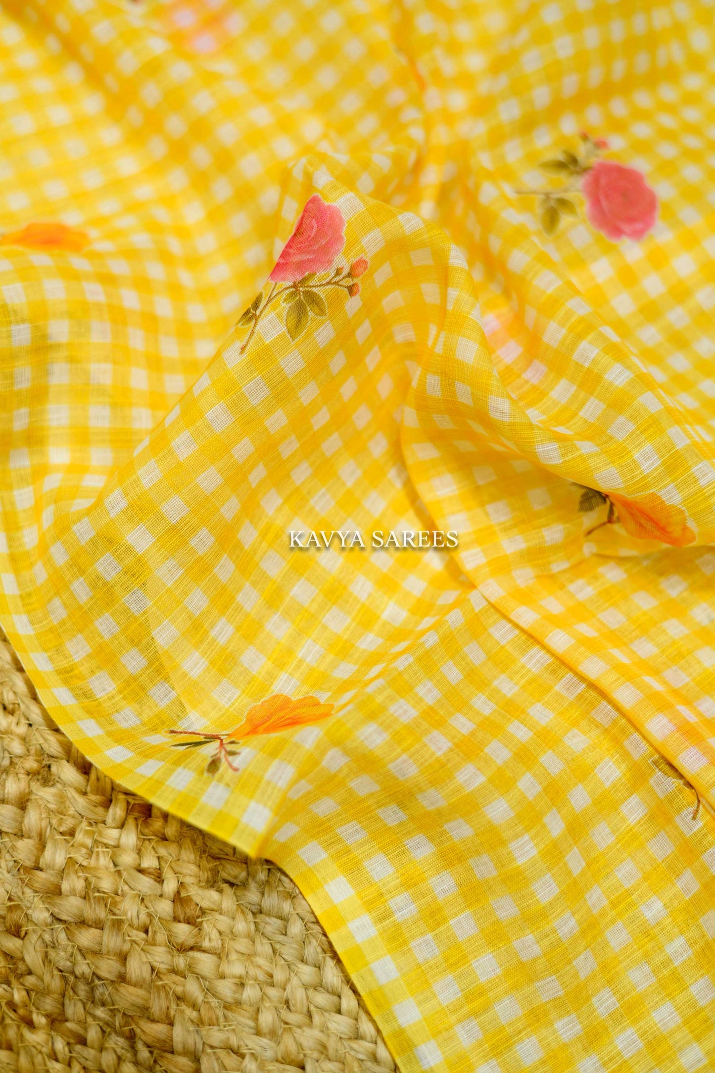 Sunflower Bloom Cotton Saree