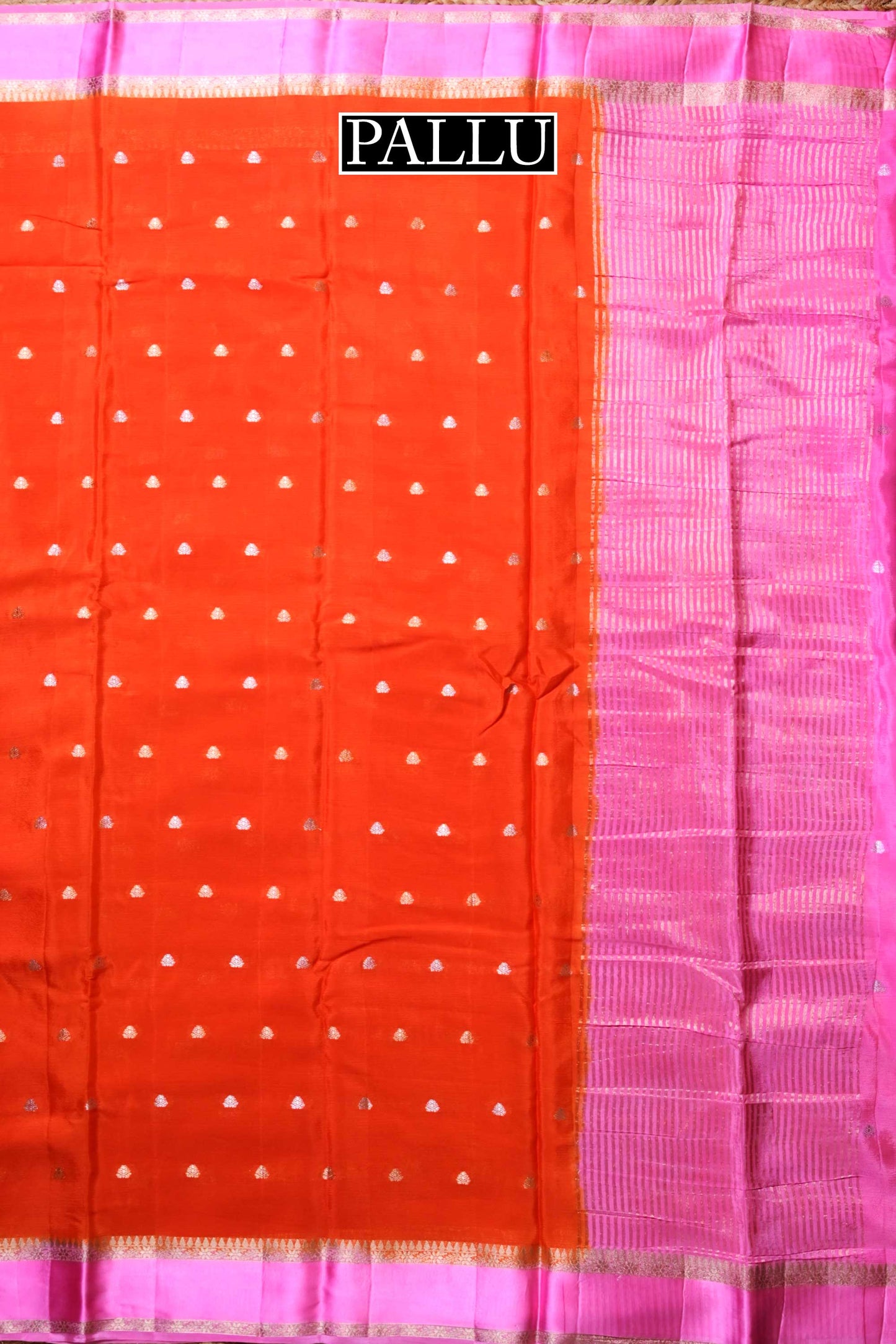 Crape silk saree
