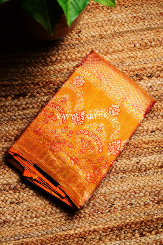 Pure Kanchi Pattu Silk Saree – Classic Temple Border with Rich Zari Work