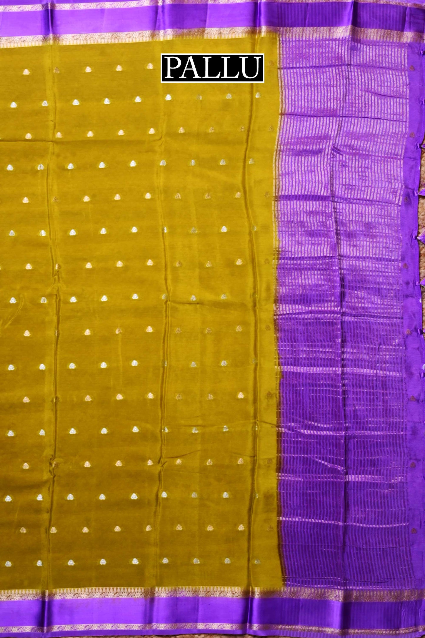 Crape silk saree