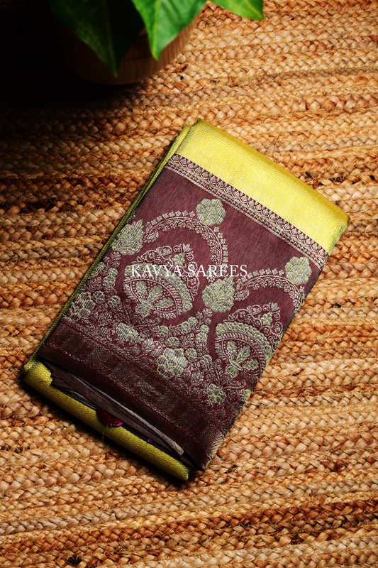 Pure Kanchi Pattu Silk Saree – Classic Temple Border with Rich Zari Work