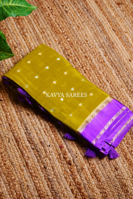 Crape silk saree