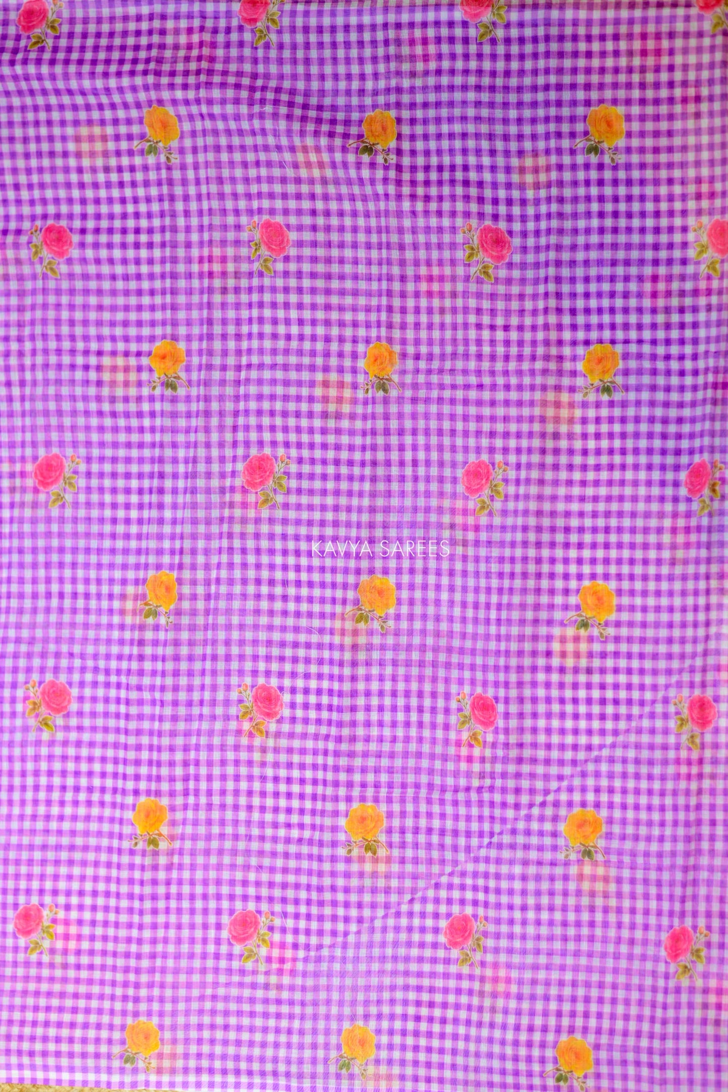 Lavender Mist Cotton Saree