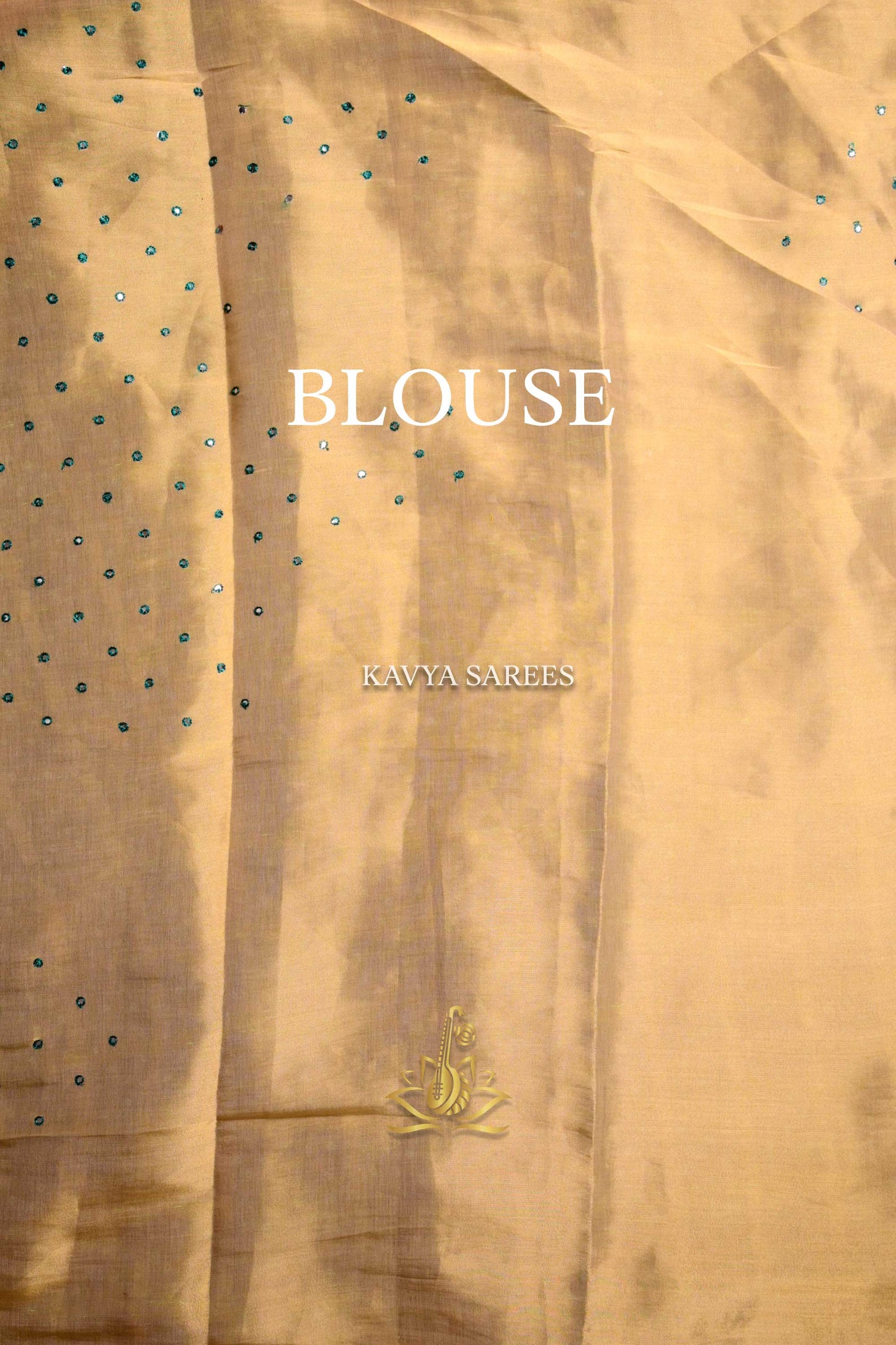 Teal Blue Bandhani Saree with Elegant Gold Checks & Designer Border