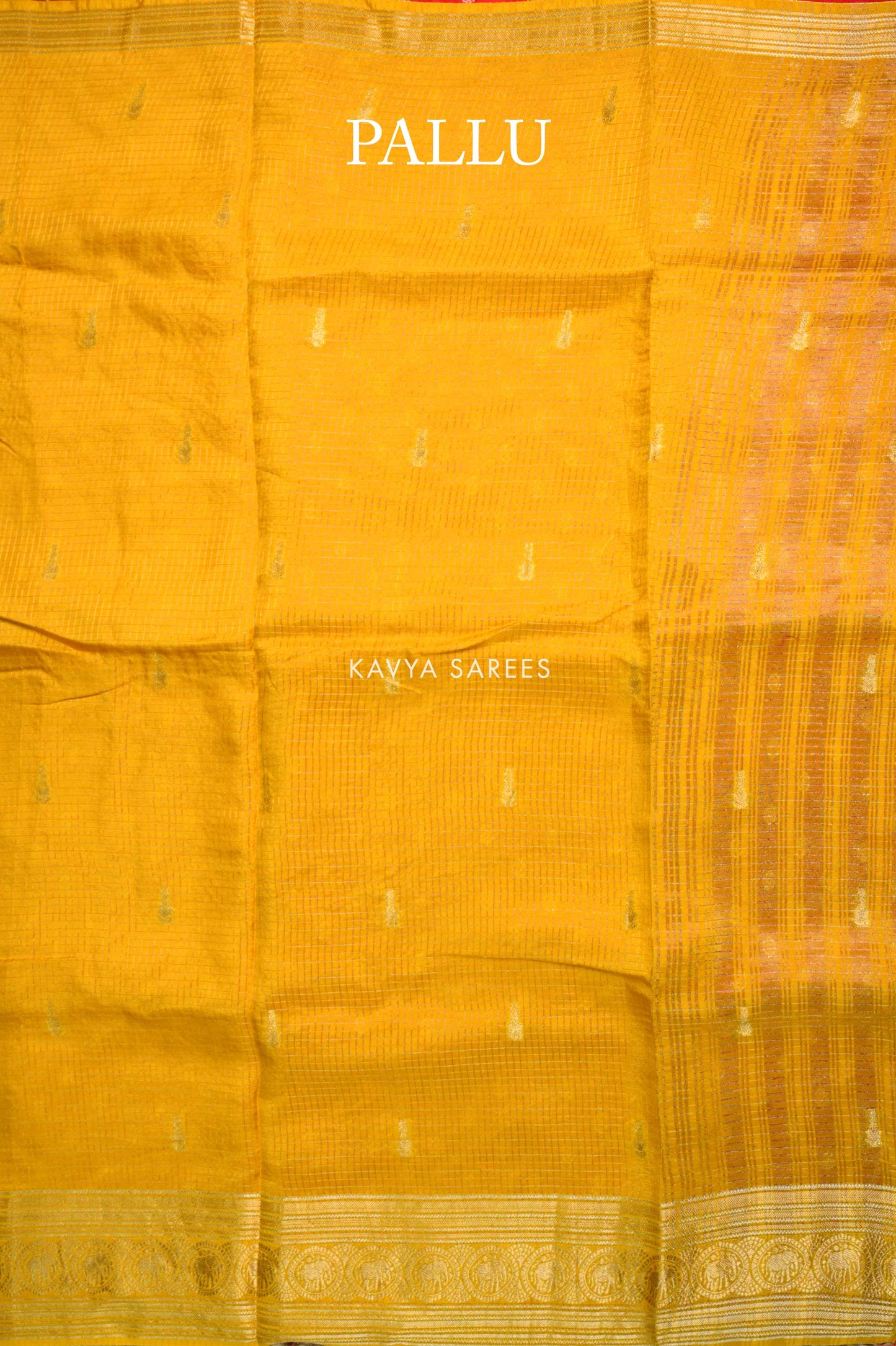 Vintage Mustard Gold Zari Fancy Saree