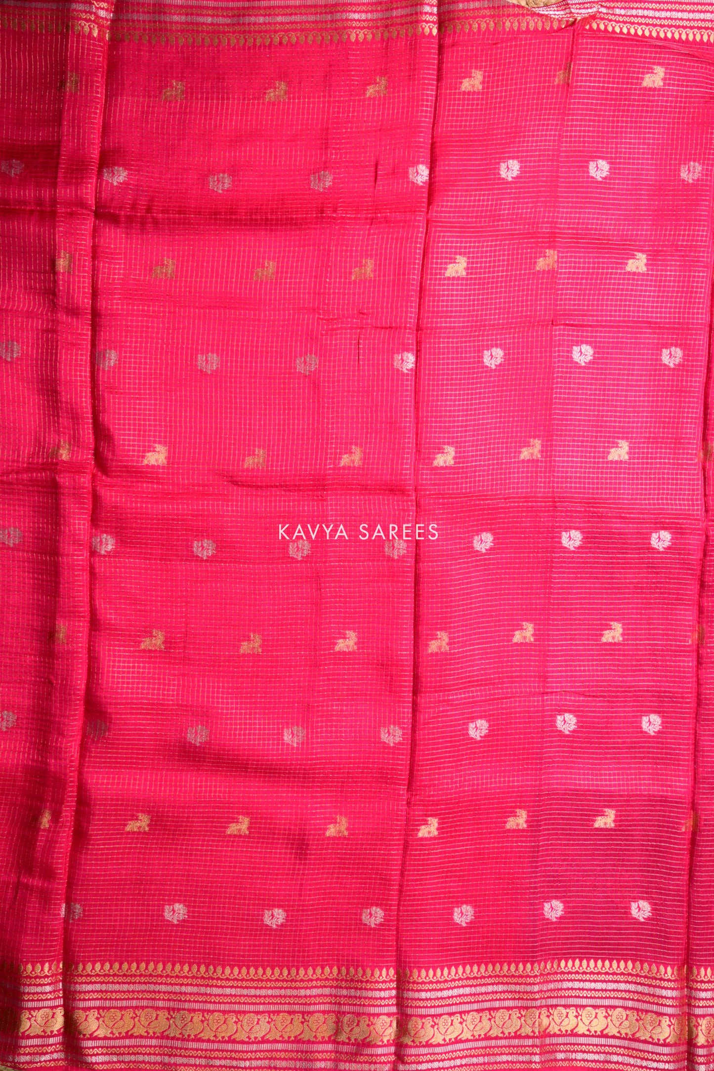 Royal Pink Gold Tissue Fancy Saree