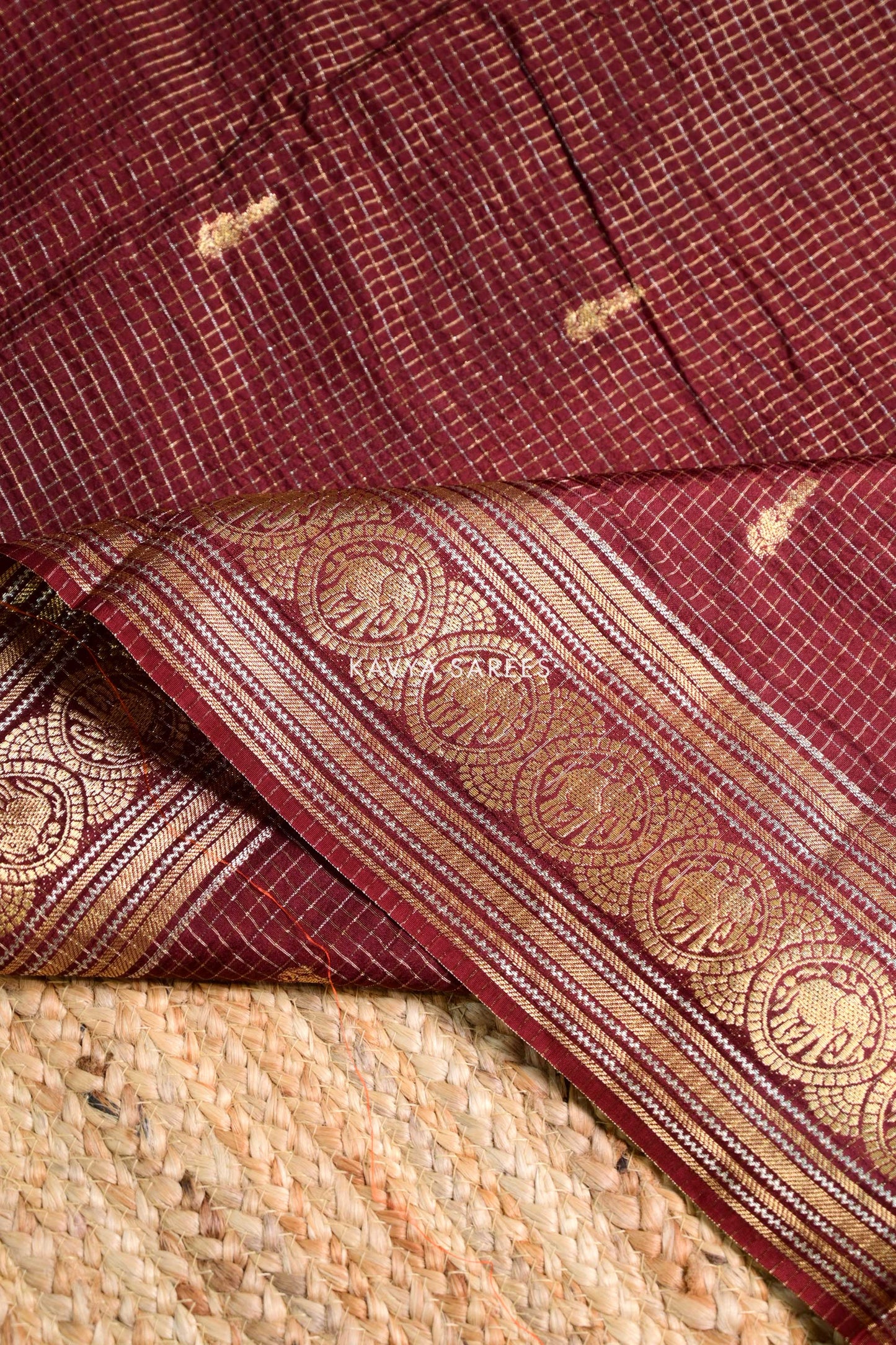 Traditional Maroon Heritage Fancy Saree