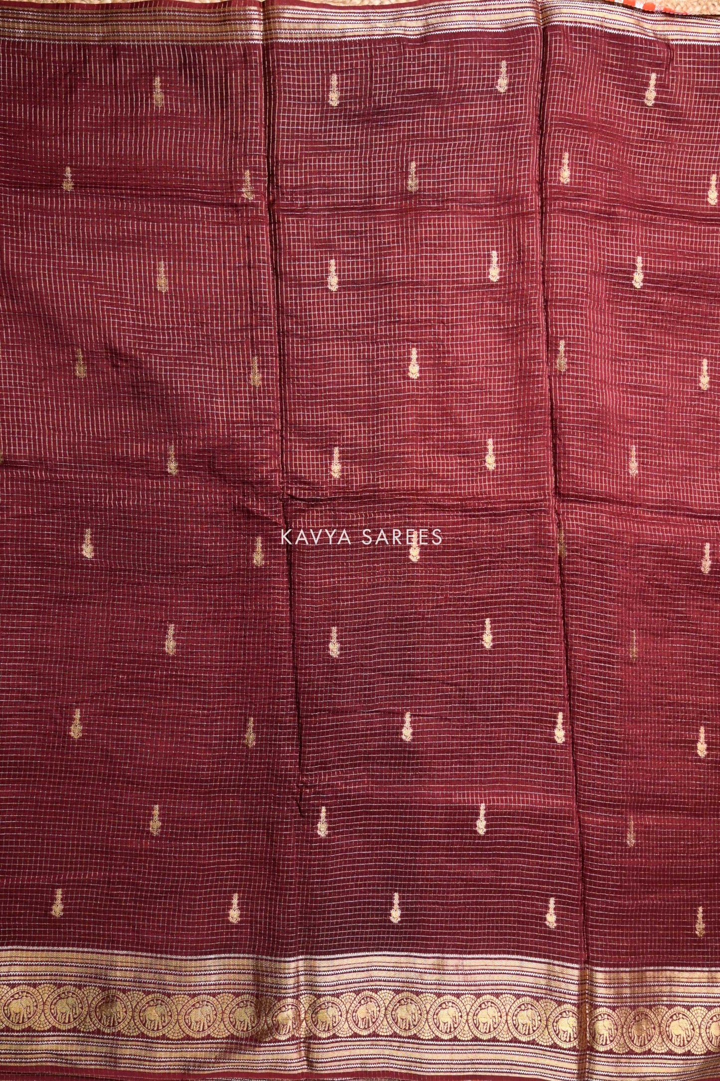 Traditional Maroon Heritage Fancy Saree