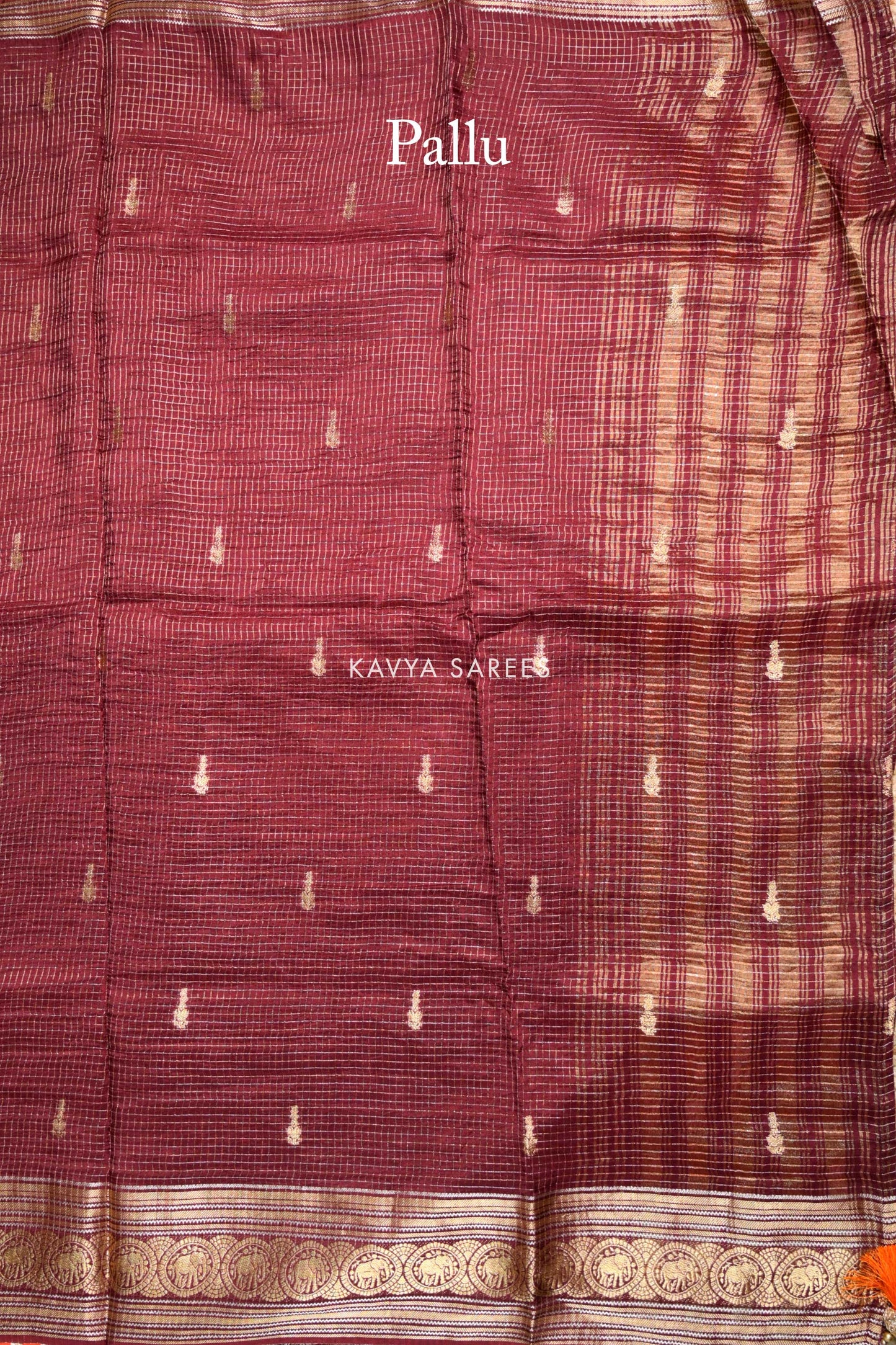 Traditional Maroon Heritage Fancy Saree