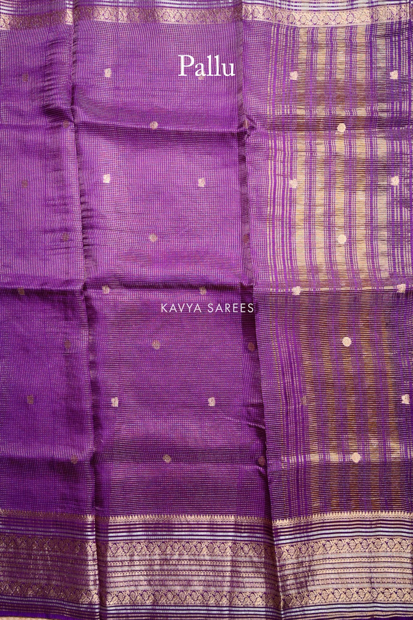 Regal Purple Vintage Weave Saree